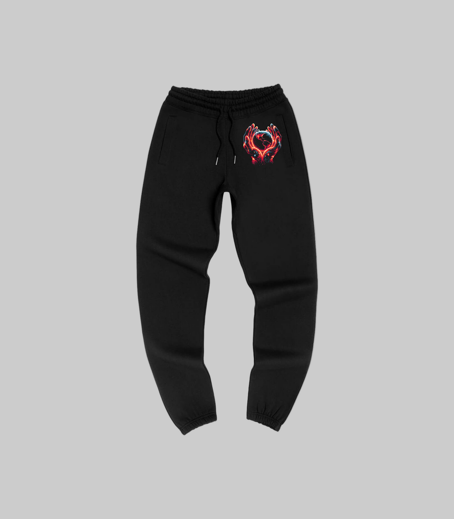 World In My Hands Embroidered Sweatpant