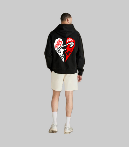 Loyalty Over Love Broken Heart Hoodie