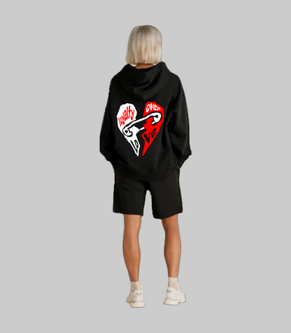 Loyalty Over Love Broken Heart Hoodie