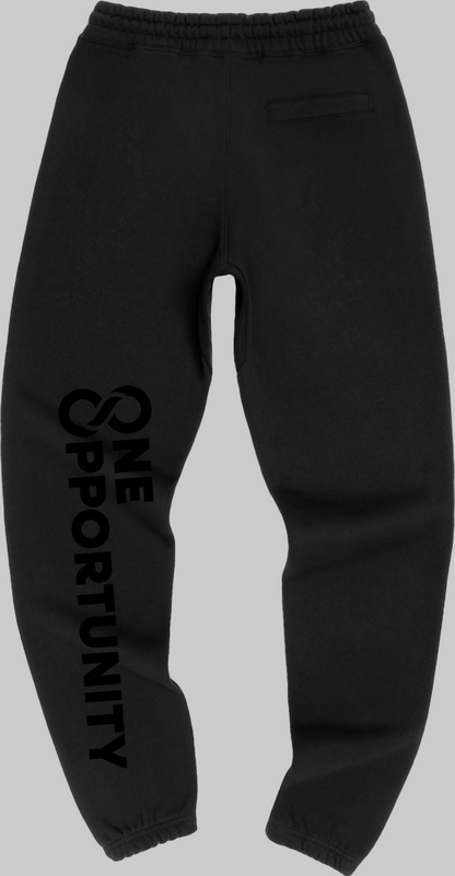 One Opportunity Sweatpants Black 400GSM Heavyweight Joggers